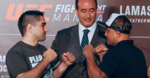 BJ Penn vs. Ricardo Lamas staredown