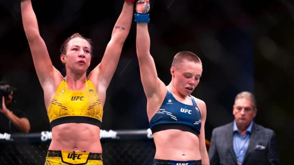 Rose Namajunas and Amanda Ribas
