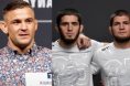 Dustin Poirier, Islam Makhachev, Khabib Nurmagomedov
