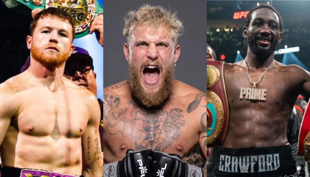 Canelo Alvarez, Jake Paul, Terence Crawford