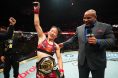Zhang Weili celebrates UFC title defense