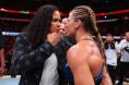 Amanda Nunes and Kayla Harrison staredown, UFC 324