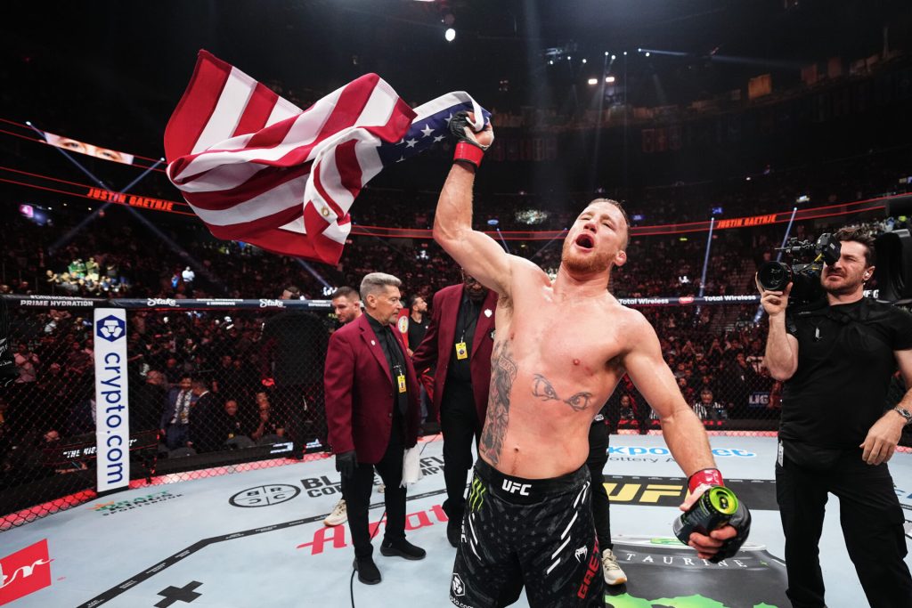 Justin Gaethje UFC celebration