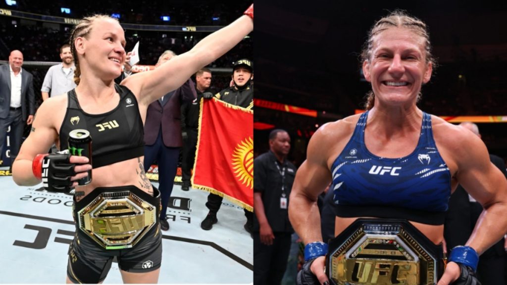 Valentina Shevchenko and Kayla Harrison