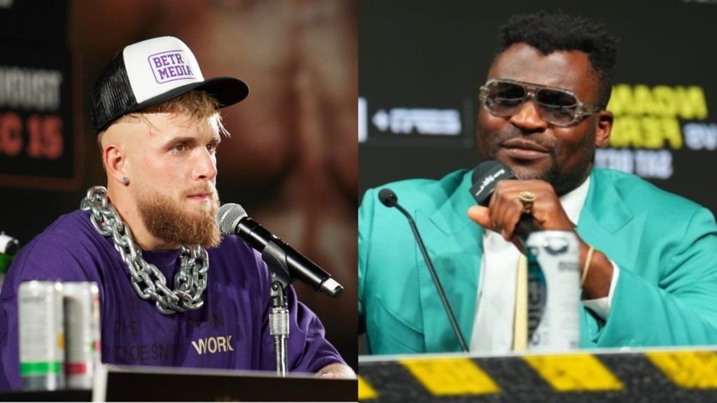 Jake Paul and Francis Ngannou presser
