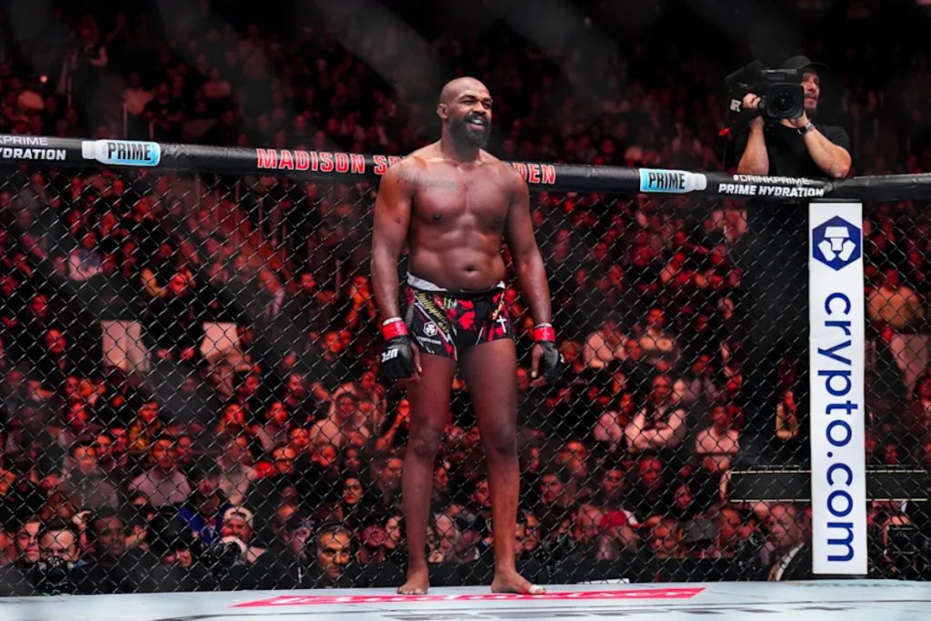 Jon Jones during his UFC 309 fight at MSG