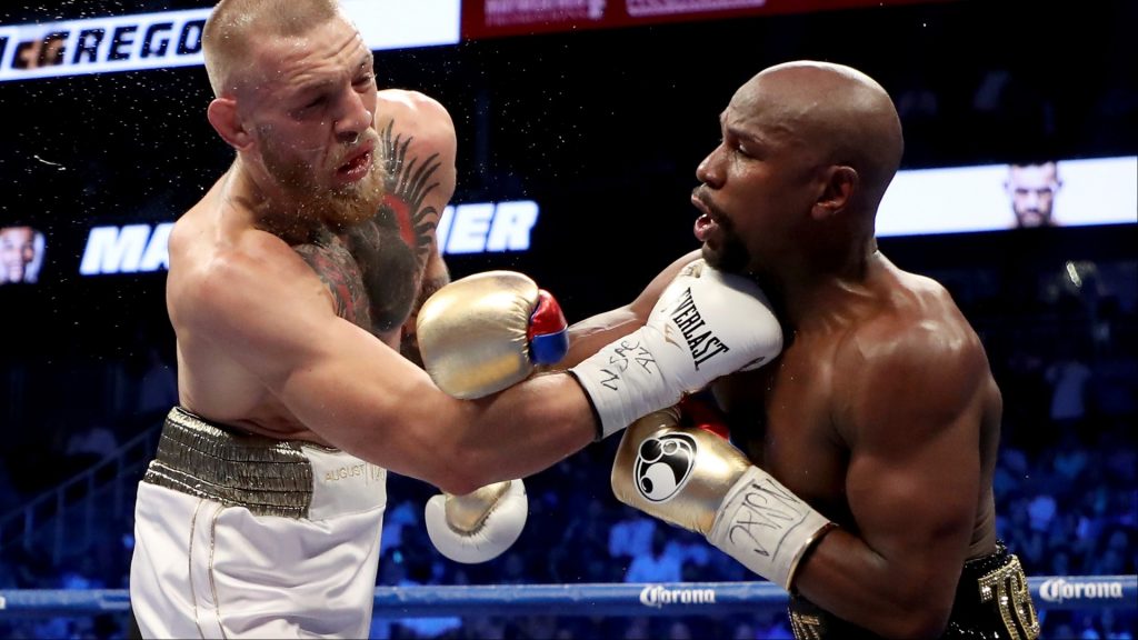 Conor McGregor and Floyd Mayweather Jr.