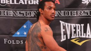 Benson Henderson in the Bellator cage