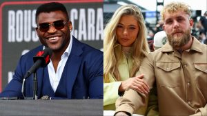 Francis Ngannou and Jake Paul