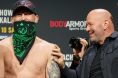 Darren Till and Dana White at the UFC 282 ceremonial weigh-in