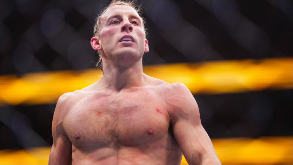 Paddy Pimblett enters the Octagon at UFC 324