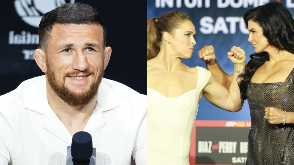 Merab Dvalishvili, Ronda Rousey and Gina Carano