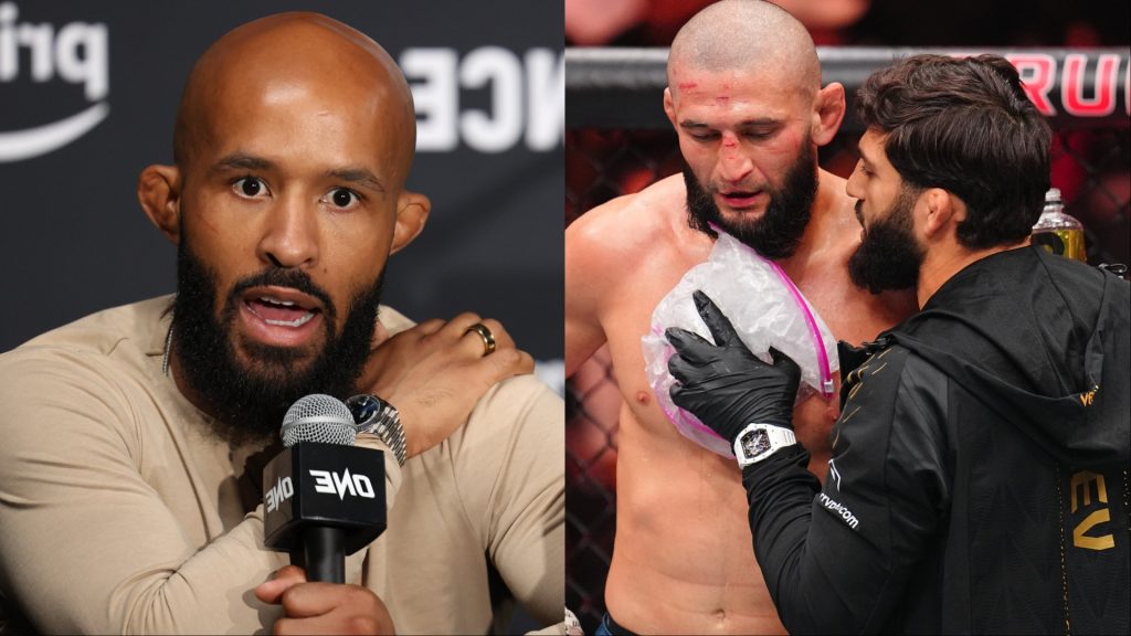 Demetrious Johnson and Khamzat Chimaev