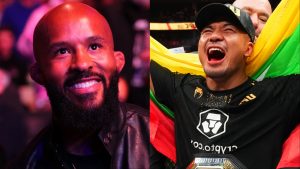 Demetrious Johnson and Joshua Van