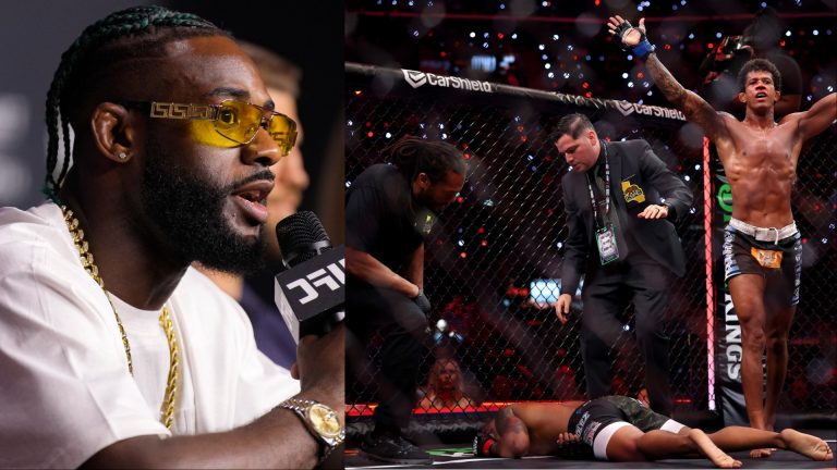 Aljamain Sterling and Herb Dean