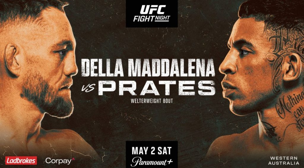 UFC Perth, Results, Jack Della Maddalena, Carlos Prates, UFC