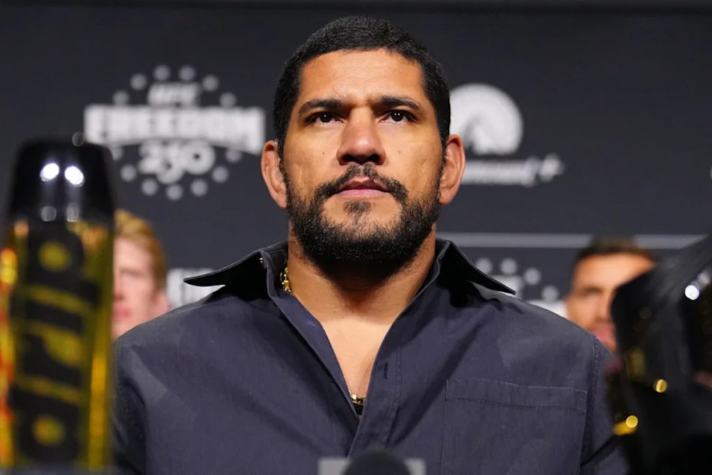 Alex Pereira attends UFC Freedom 250 press conference