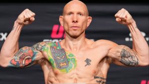 Josh Emmett at a UFC official weigh-in