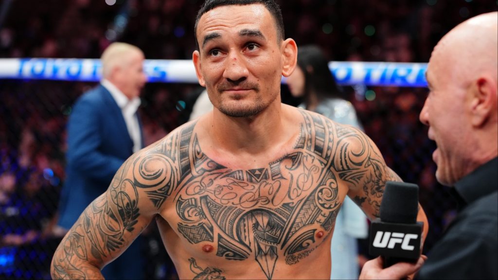 Max Holloway interviewed by Joe Rogan after UFC 329