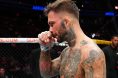 Cody Garbrandt in the Octagon after his loss at UFC 329