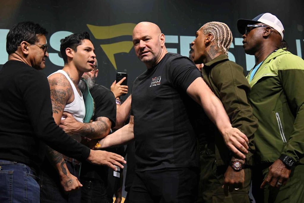 Ryan Garcia and Conor Benn separated during presser at Fanatics Fest NYC