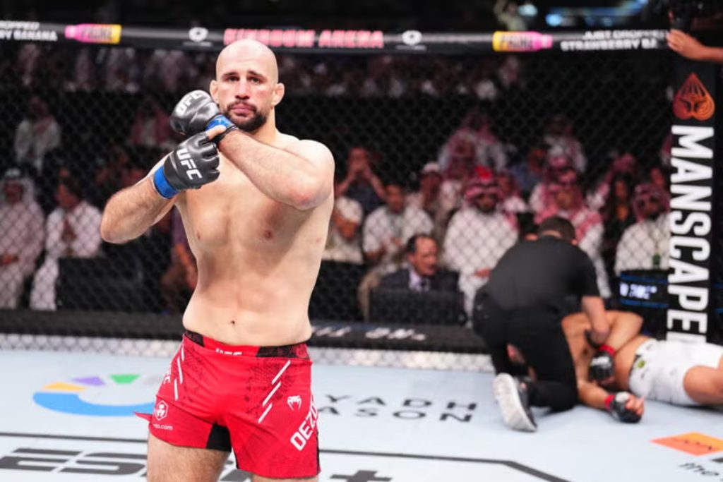 Volkan Oezdemir celebrates KO win over Johnny Walker in Riyadh