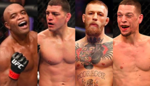 Anderson Silva, Nick Diaz, Conor McGregor, Nate Diaz