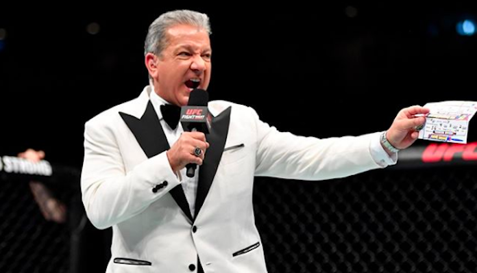 Bruce Buffer Bruce Buffer, Conor McGregor, Georges St-Pierre