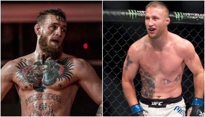 Conor-McGregor-Justin-Gaethje Conor McGregor, Justin Gaethje, Eddie Alvarez