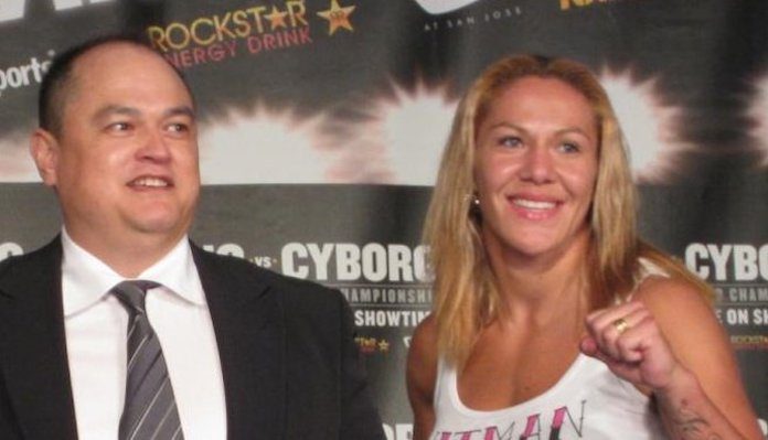 Cris Cyborg, Scott Coker Cris Cyborg, Scott Coker, Bellator