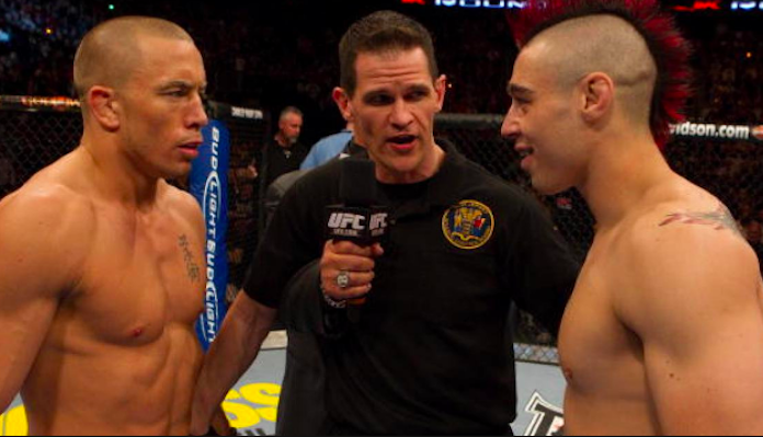 Georges St-Pierre, Dan Hardy Georges St-Pierre, Dan Hardy